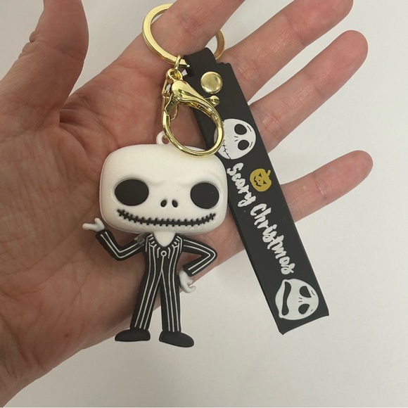 Disney’s Nightmare Before Christmas Jack Skellington 3D Rubber Keychain NWT - Picture 5 of 14